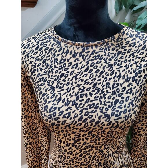 Asos Women's Brown Polyester Round Neck Long Sleeve Long Maxi Dress Zero Size - Picture 5 of 11